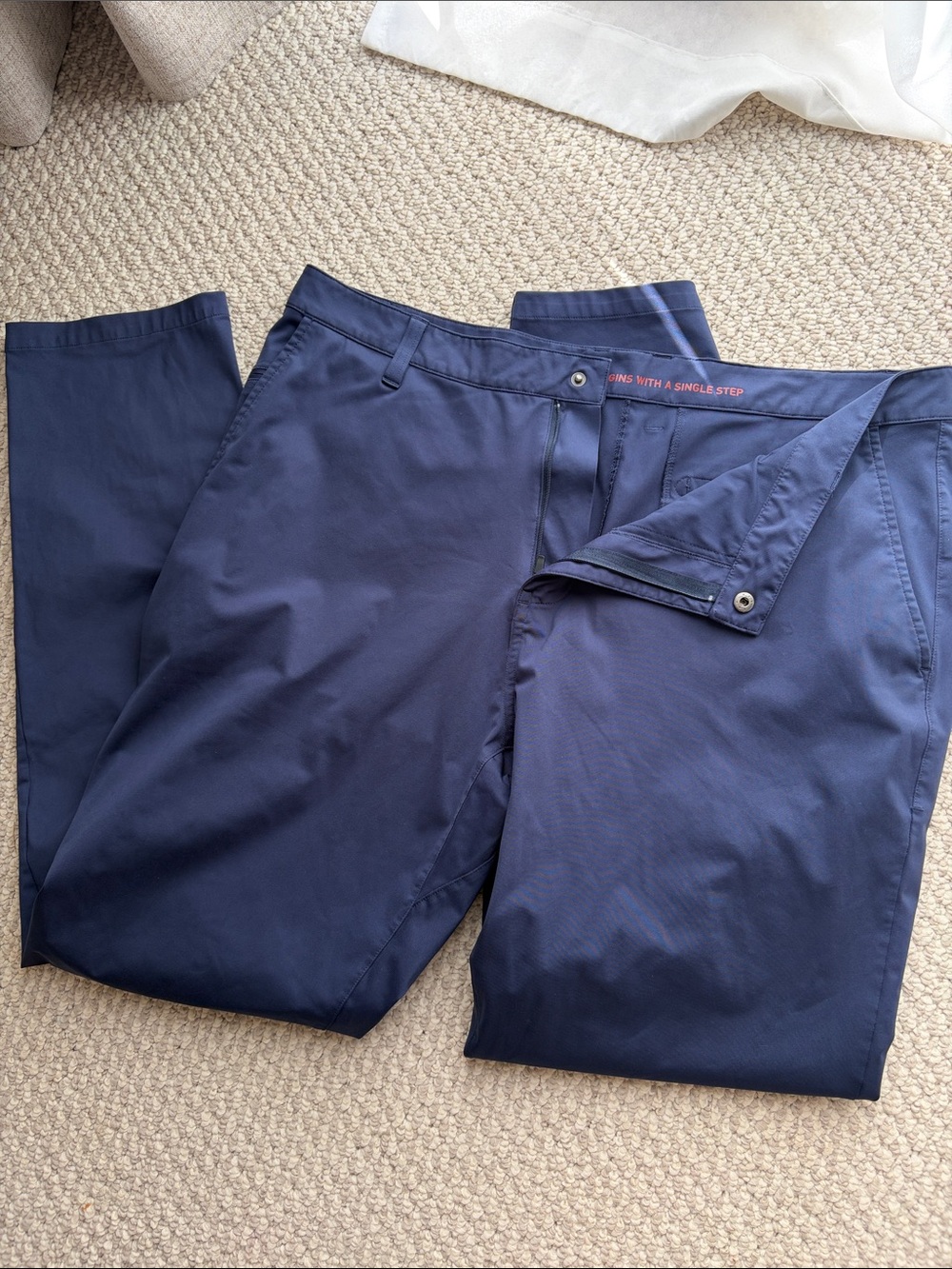 Men's Navy Rhône commuter Performance Pants